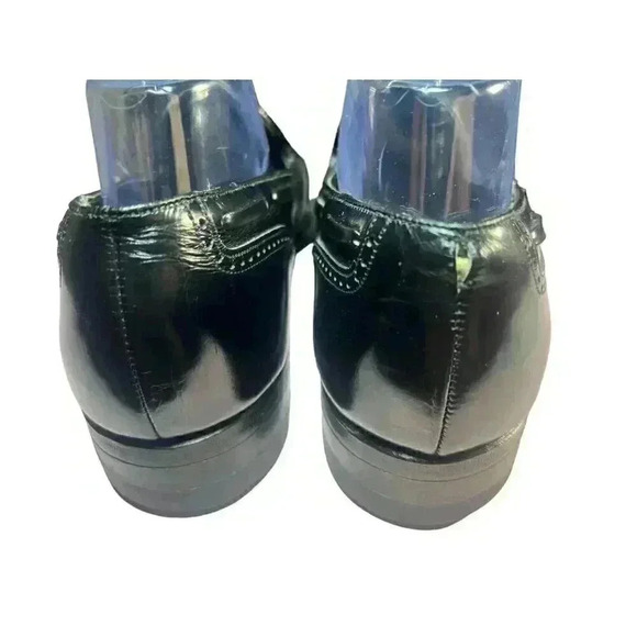 Vintage Florsheim Mens Oxford 9 The Royal Imperial Black Wing Tip Dress Shoes main image 7